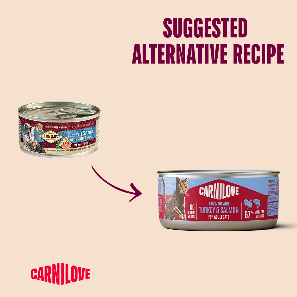 Carnilove Turkey & Salmon for Adult Cats (Wet Food Cans) 100g